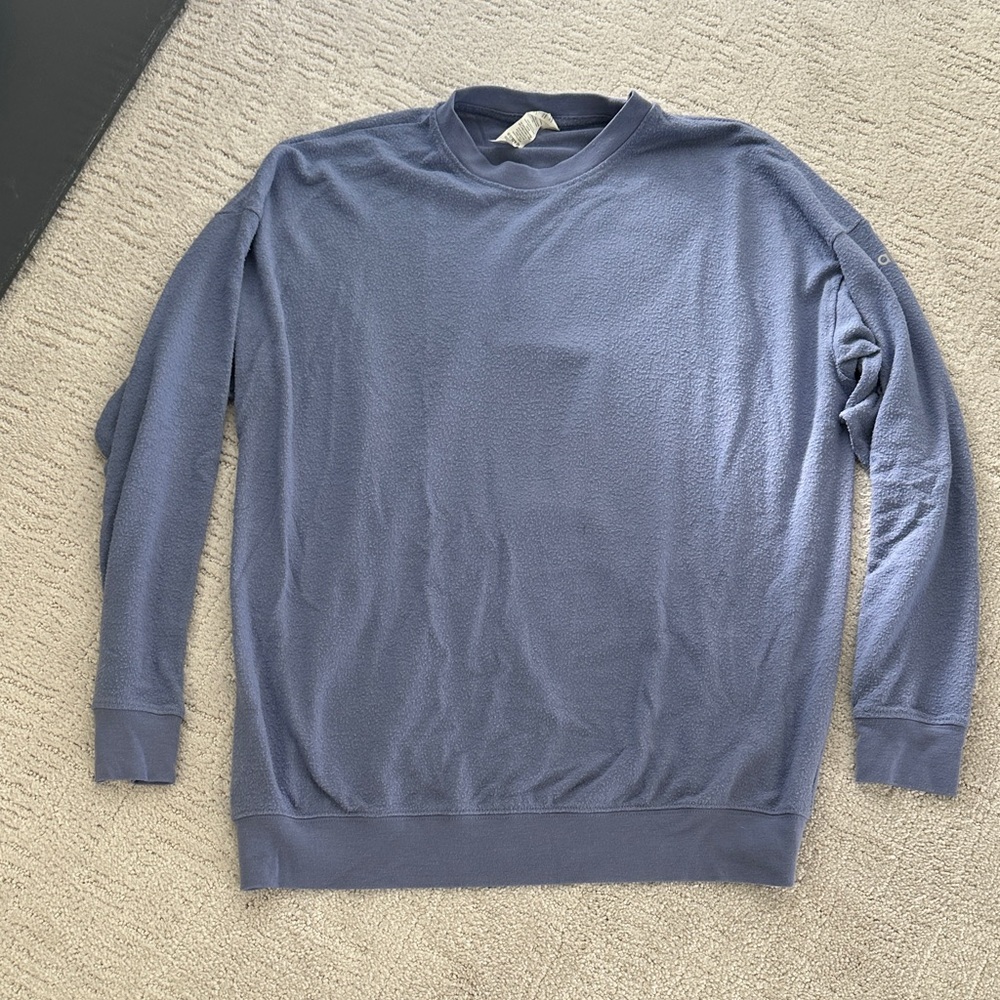 ALO Yoga Women's Crewneck Sweater in Blue